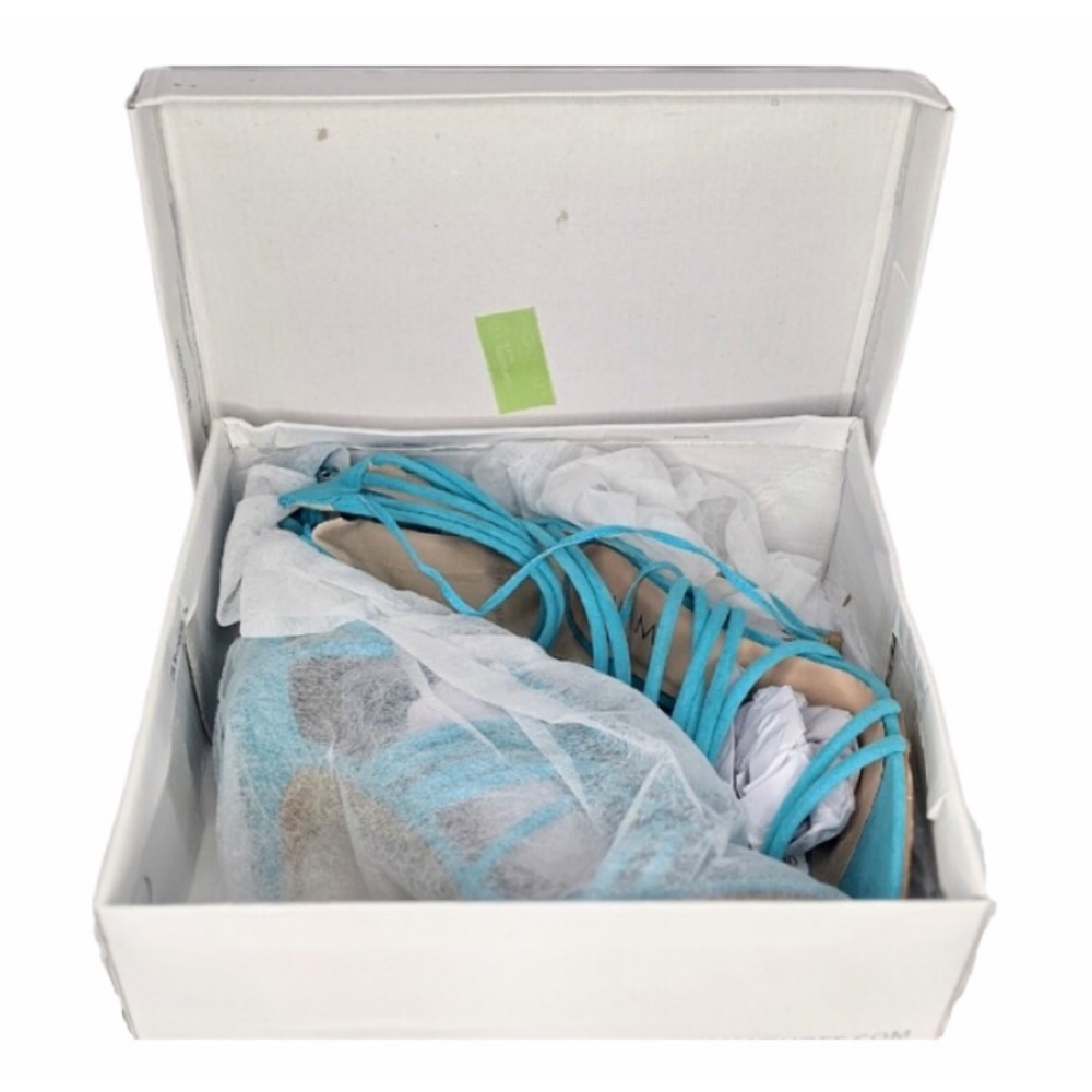 Turquoise Lindsey Strappy Heels From Simmi Shoes